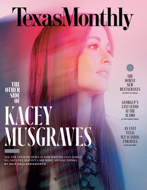 Cover of Texas Monthly March 2018