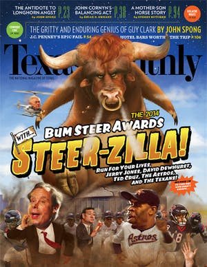 Cover of Texas Monthly January 2014