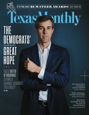Cover of Texas Monthly January 2018