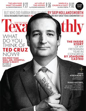 Cover of Texas Monthly February 2014