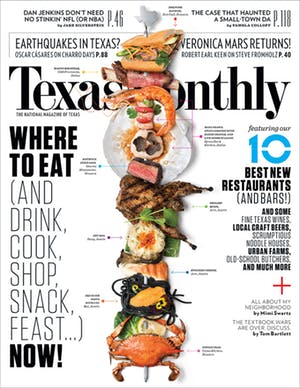 Cover of Texas Monthly March 2014