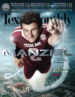 Cover of Texas Monthly September 2013