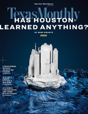 Cover of Texas Monthly September 2018