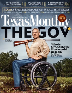 Cover of Texas Monthly October 2013