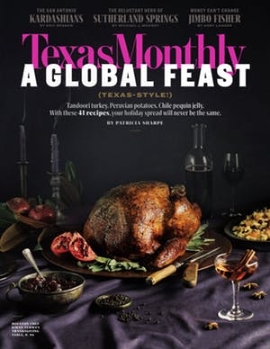 Cover of Texas Monthly November 2018
