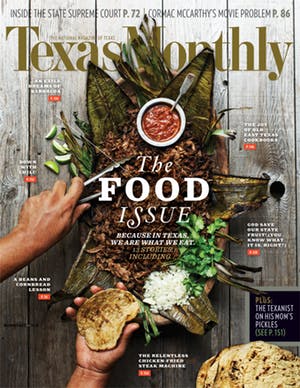 Cover of Texas Monthly December 2013