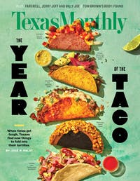 Cover of Texas Monthly December 2020