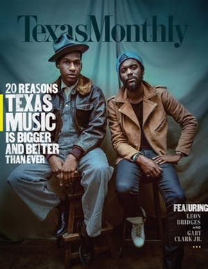 Cover of Texas Monthly November 2017