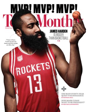 Cover of Texas Monthly April 2017