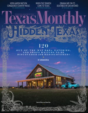 Cover of Texas Monthly March 2017