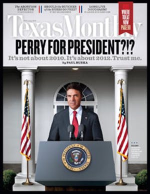 Cover of Texas Monthly February 2010