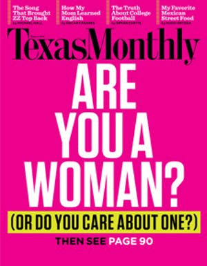 Cover of Texas Monthly August 2012