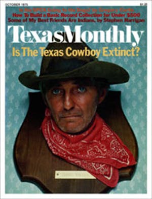 Cover of Texas Monthly October 1975