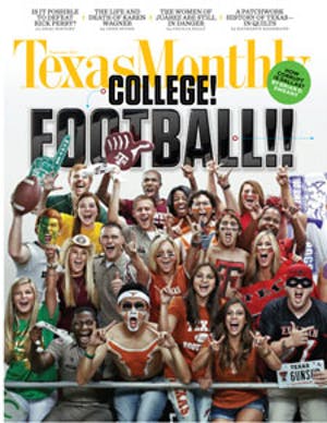 Cover of Texas Monthly September 2011