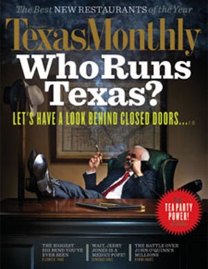 Cover of Texas Monthly February 2011