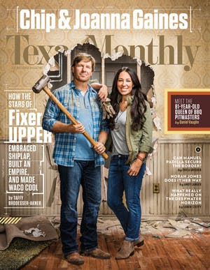 Cover of Texas Monthly October 2016