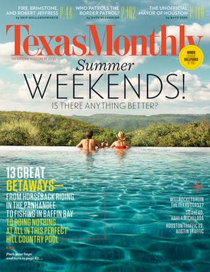 Cover of Texas Monthly May 2014